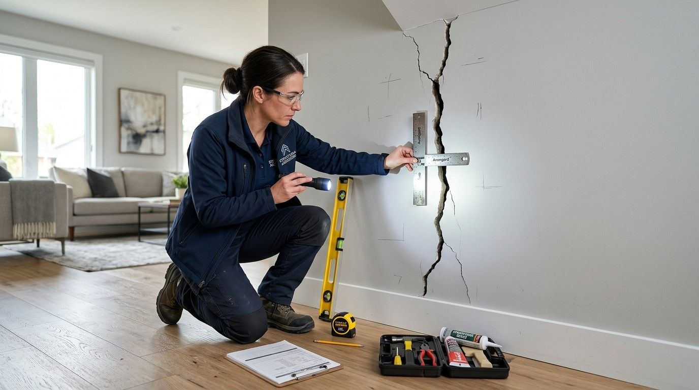 How to Fix Structural Cracks in Walls with step-by-step repair of foundation-related wall damage.