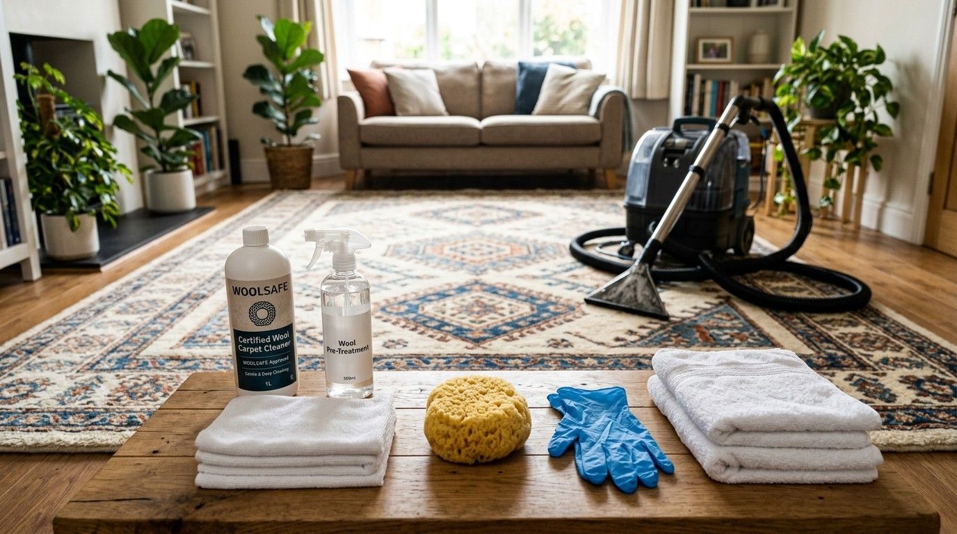 How to Get a Stain Out of a Wool Carpet with gentle stain removal to protect delicate wool fibers.