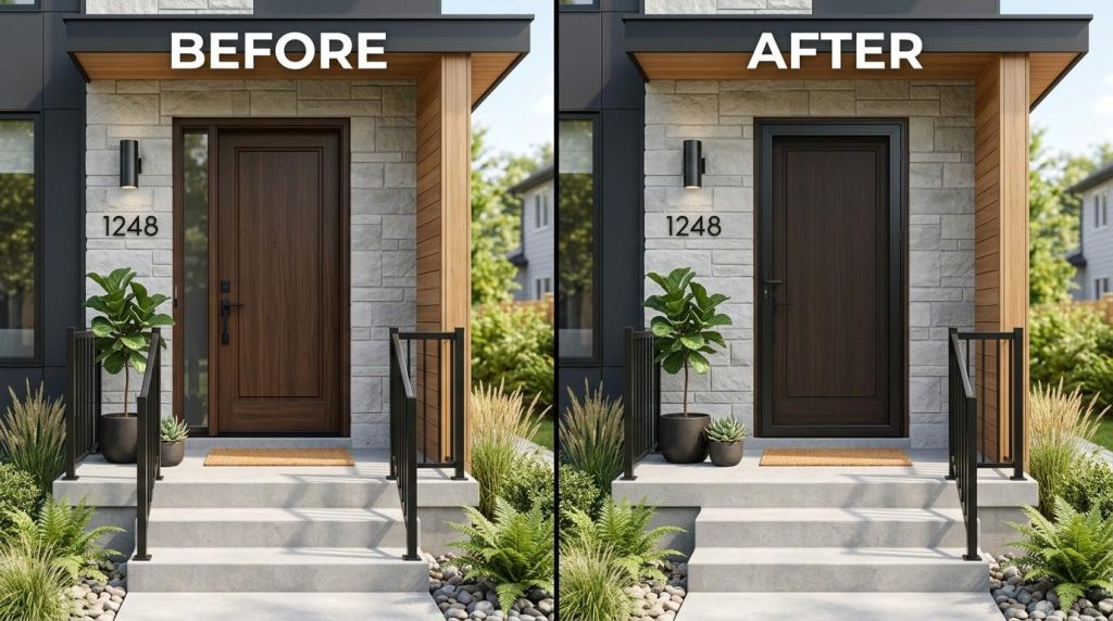 How to Install a Screen Door by aligning the frame and securing it with screws for a perfect fit.