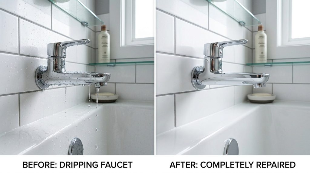 Bathtub Faucet Drips How to Fix with step-by-step plumbing repair to restore a leak-free bathtub faucet.