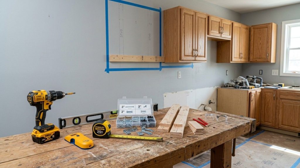 How to Attach Cabinets to Wall using step-by-step installation methods to ensure cabinets are level and firmly attached.