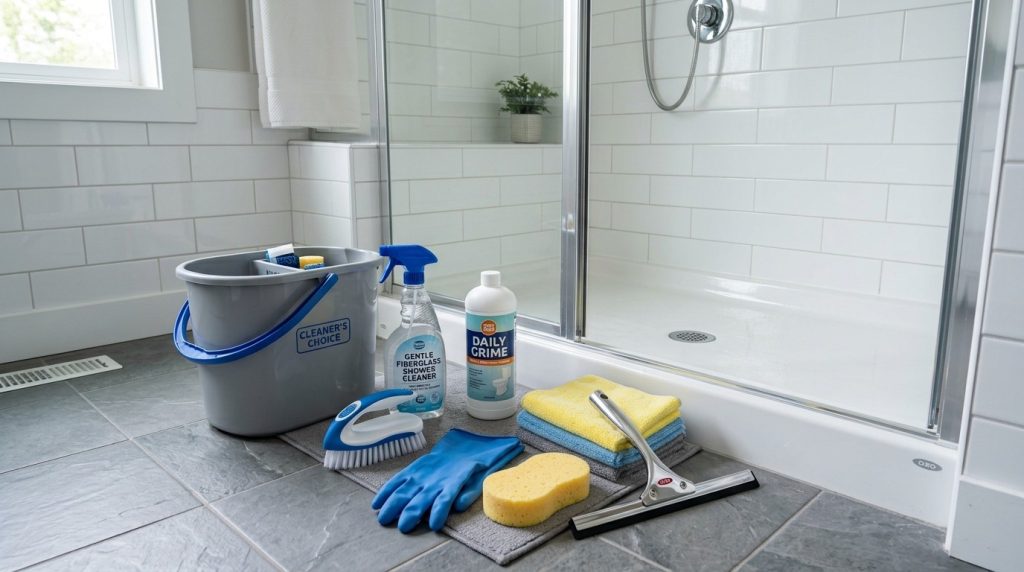 How to Clean Fiberglass Shower Floor with step-by-step cleaning methods for removing grime and restoring a clean finish.