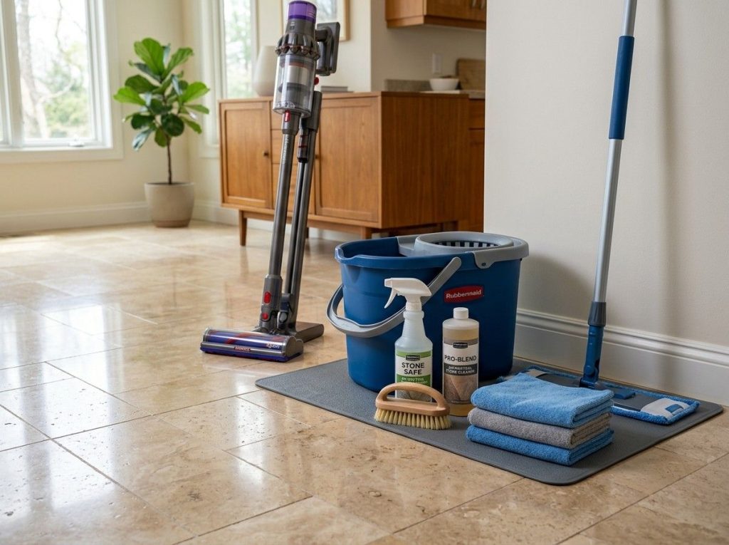 How to Clean Stone Floors with step-by-step floor care for a clean, polished, and long-lasting finish.