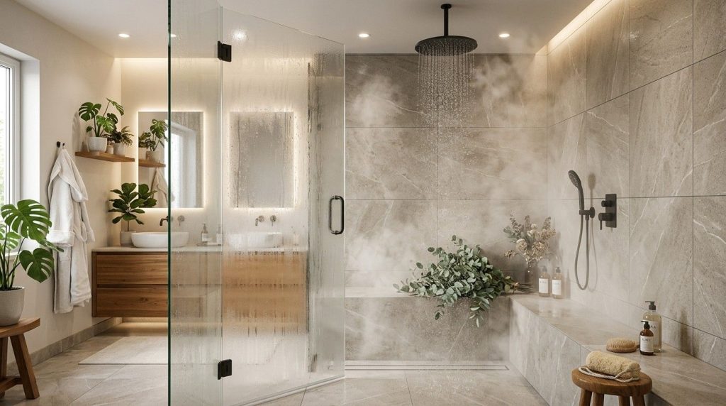 How to Create a Steamy Shower using proper ventilation and hot water settings for a comfortable spa-like experience.