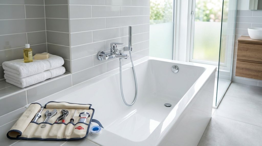 How to Fix Leaky Tub Faucet with step-by-step plumbing repairs for restoring a leak-free bathtub faucet.
