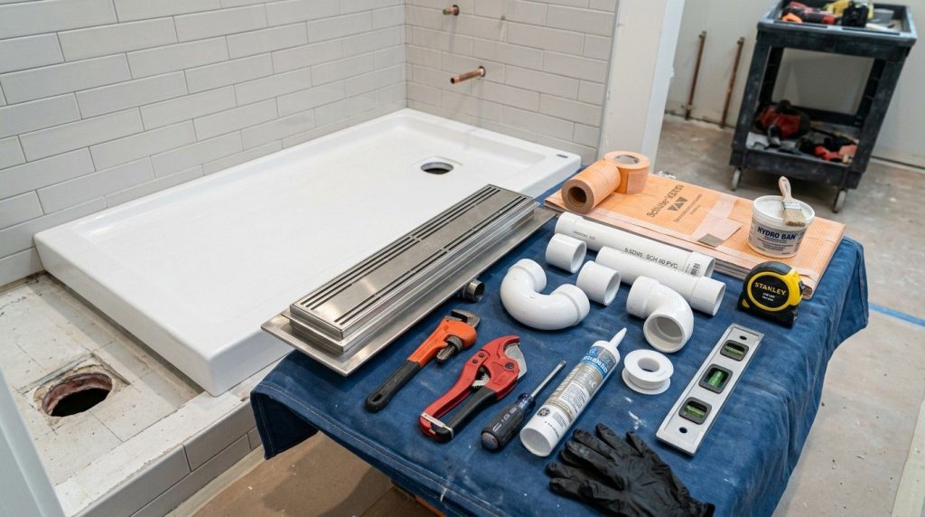 How to Install a Shower Drain with step-by-step installation techniques for a watertight and properly aligned drain.